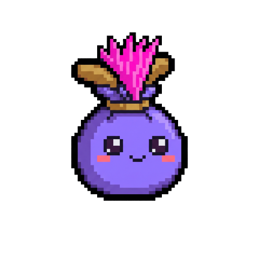 A Bagling with a pink mohawk